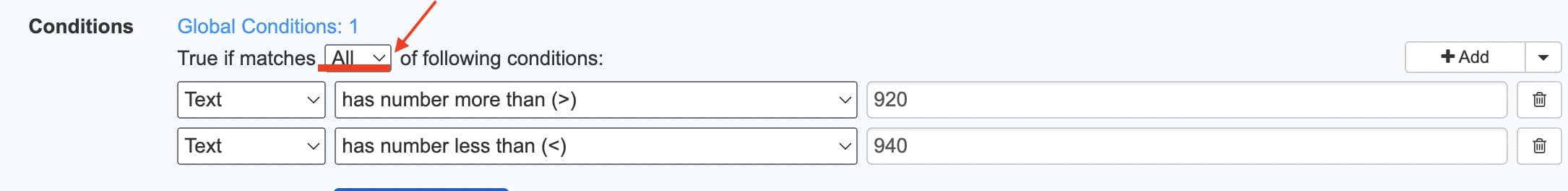 Set up conditions to check price changes with distill