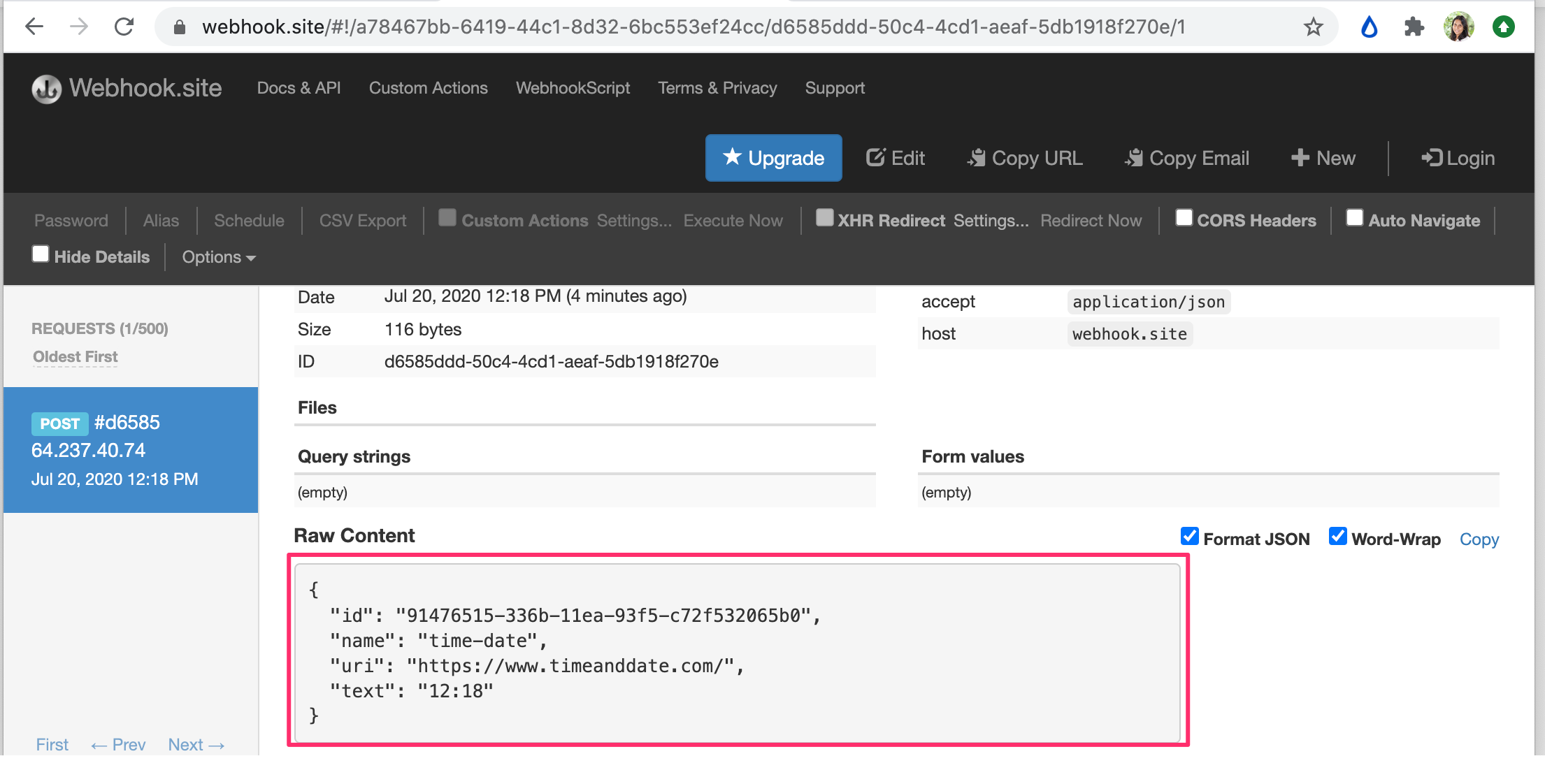 webhook-post-data-format